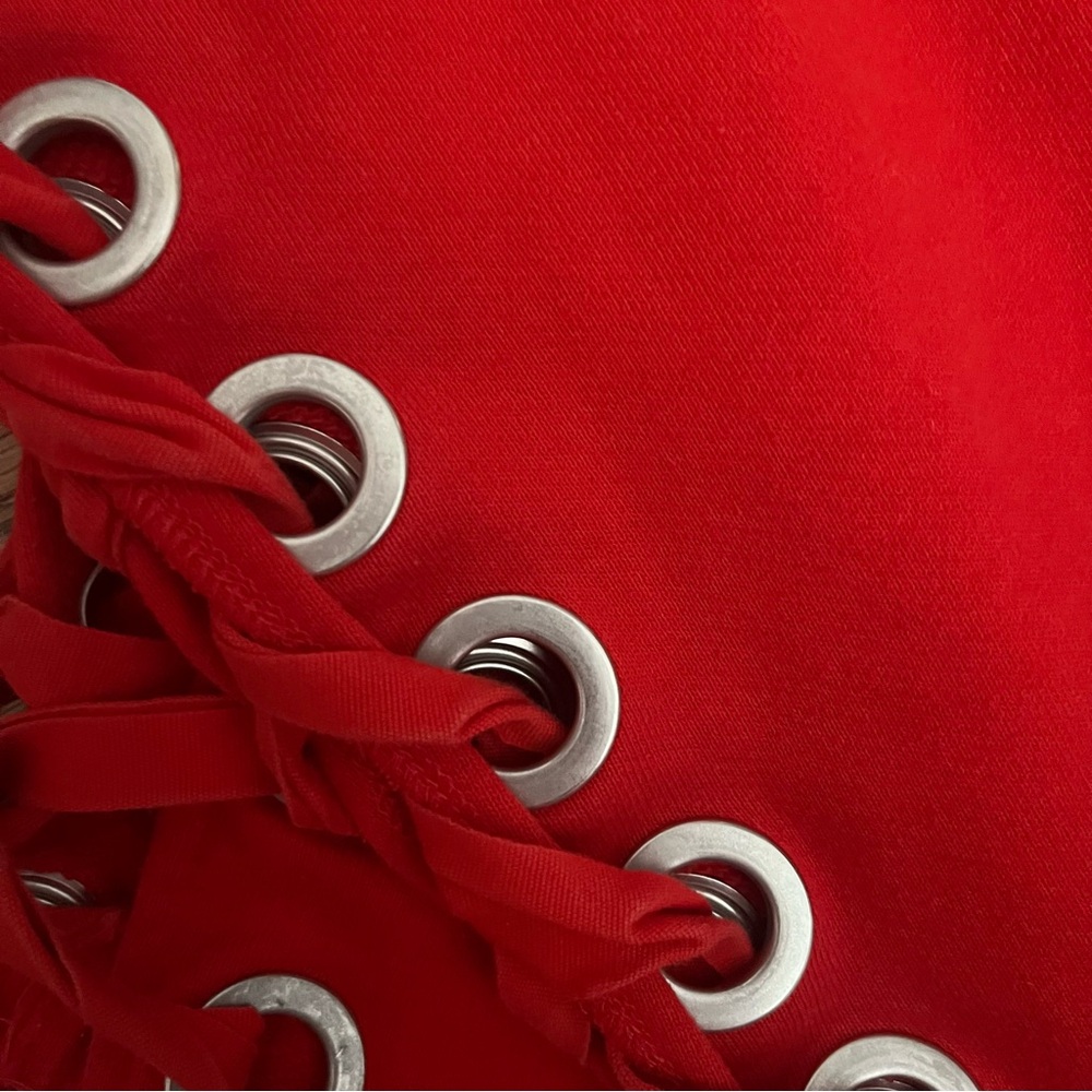 ALO Yoga Red Grommet Sweatshirt - Picture 8 of 9